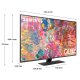 Samsung Series 8 TV QLED 4K 50” QE50Q80B Smart TV Wi-Fi Carbon Silver 2022, Processore Quantum 4K, Quantum HDR, Contrasti profondi, Suono 3D 11