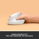 Logitech Lift Mouse Ergonomico Verticale, Senza Fili, Ricevitore Bluetooth o Logi Bolt USB, Clic Silenziosi, 4 Tasti, Compatibile con Windows / macOS / iPadOS, Laptop, PC. Bianco 9