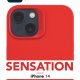 Cellularline Sensation - iPhone 14 Custodia in silicone soft touch con tecnologia antibatterica Microban® integrata 7