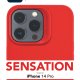 Cellularline Sensation - iPhone 14 Pro Custodia in silicone soft touch con tecnologia antibatterica Microban® integrata 7