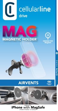 Cellularline Touch Mag Air Vents Supporto smartphone da auto magnetico per sistema MagSafe