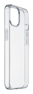 Cellularline Clear Strong - iPhone 14 Custodia rigida con bordi in gomma - con tecnologia antibatterica integrata