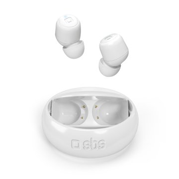 SBS Twin Spin 360° Auricolare True Wireless Stereo (TWS) In-ear Musica e Chiamate Bluetooth Bianco