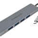 Mediacom MD-C301 hub di interfaccia USB 3.2 Gen 1 (3.1 Gen 1) Type-A Alluminio 2
