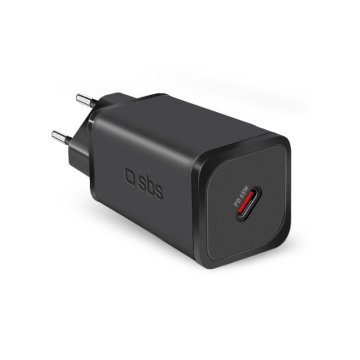 SBS TETRGAN1C65W Caricabatterie per dispositivi mobili Cuffie, Auricolare, Computer portatile, Smartphone, Orologio intelligente, Tablet Nero AC Ricarica rapida Interno