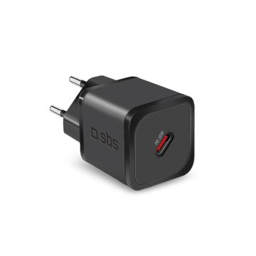 SBS TETRGAN1C30W Caricabatterie per dispositivi mobili Cuffie, Computer portatile, Smartphone, Orologio intelligente, Tablet Nero AC Ricarica rapida Interno