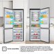 Hisense frigorifero/congelatore RB645N4BIE libera installazione 495L Classe E Porte Reversibili Display Led 14