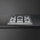 Smeg SRV576O piano cottura Acciaio inox Da incasso 75 cm Gas 5 Fornello(i) 5