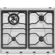 Smeg SRV564O piano cottura Acciaio inox Da incasso 60 cm Gas 4 Fornello(i) 2