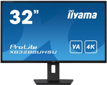 iiyama ProLite XB3288UHSU-B5 Monitor PC 80 cm (31.5") 3840 x 2160 Pixel 4K Ultra HD LCD Nero
