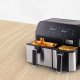 Ardes ARFRYA03D friggitrice Doppia 9 L Indipendente Friggitrice ad aria calda Nero, Acciaio inox 3