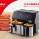 Ardes ARFRYA03D friggitrice Doppia 9 L Indipendente Friggitrice ad aria calda Nero, Acciaio inox 7