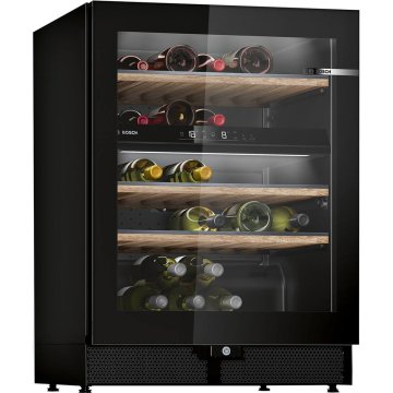 Bosch Serie 6 KWK16ABGB cantina vino Cantinetta vino con compressore Libera installazione Nero 44 bottiglia/bottiglie