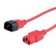 Secomp 19.08.1520 cavo di alimentazione Rosso 1,8 m Accoppiatore C14 Accoppiatore C13 2