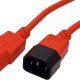 Secomp 19.08.1520 cavo di alimentazione Rosso 1,8 m Accoppiatore C14 Accoppiatore C13 3