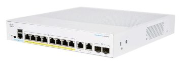 Cisco CBS250-8P-E-2G-EU switch di rete Gestito L2/L3 Gigabit Ethernet (10/100/1000) Argento