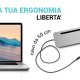 i-tec USB-C Metal Ergonomic 3x 4K Display Docking Station with Power Delivery 100 W + Universal Charger 100 W 10