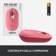 Logitech POP Mouse Wireless con Emoji personalizzabili, Tecnologia SilentTouch, Precisione e Velocità, Design Compatto, Bluetooth, USB, Multidispositivo, Compatibile OS - Heartbreaker 17