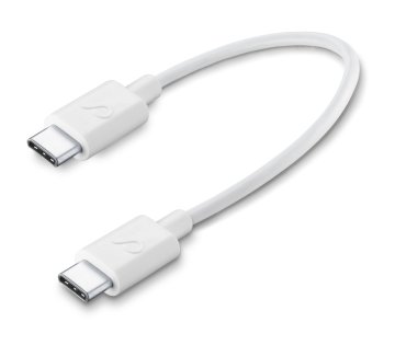 Cellularline Power Cable 15cm - USB-C to USB-C Cavo USB-C to USB-C per ricarica e trasferimento dati