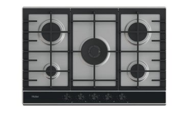 Haier Series 4 HAHG7W5XH Acciaio inox Da incasso 74.5 cm Gas 5 Fornello(i)