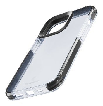 Cellularline Tetra Force Strong Guard - iPhone 15 Pro Custodia flessibile ultra-protettiva, anti-shock con tecnologia antibatterica Microban® integrata