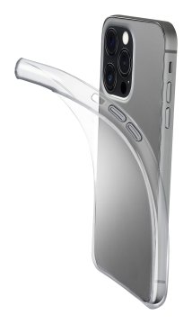 Cellularline Fine - iPhone 15 Pro Cover in gomma morbida ultra sottile e trasparente