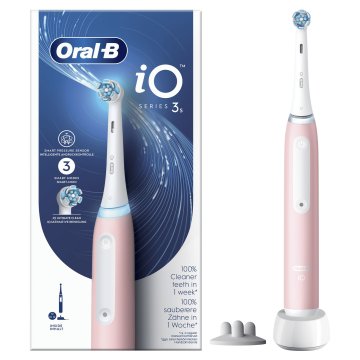 Oral-B iO 8006540730843 spazzolino elettrico Adulto Spazzolino a vibrazione Rosa, Bianco