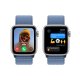 Apple Watch SE GPS Cassa 40mm in Alluminio con Cinturino Sport Loop Blu Inverno 5