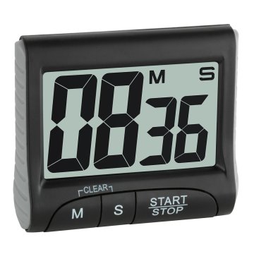 TFA-Dostmann 38.2021.01 timer da cucina Timer da cucina digitale Nero