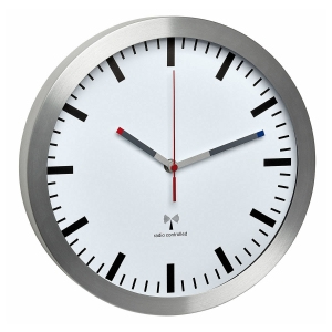 TFA-Dostmann 60.3528.02 orologio da parete e da tavolo Rotondo Alluminio, Bianco