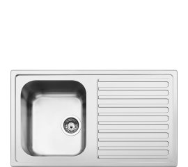 Smeg LLR861-2 lavello Lavello montato su piano Rettangolare Acciaio inox