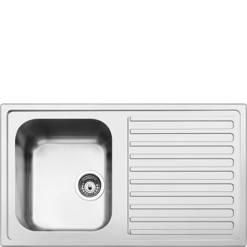 Smeg LLR861-2 lavello Lavello montato su piano Rettangolare Acciaio inox
