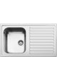 Smeg LLR861-2 lavello Lavello montato su piano Rettangolare Acciaio inox 2