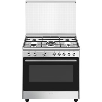 Smeg Concert CX91GMBL Cucina freestanding Elettrico Gas Acciaio inox