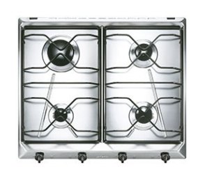Smeg PS64 piano cottura Acciaio inox Da incasso 59.5 cm Gas 4 Fornello(i)