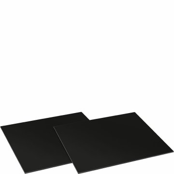 Smeg CVB40N2 tagliere da cucina Quadrato Acciaio inox Nero