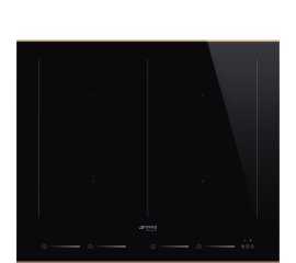 Smeg SIM6644R piano cottura Nero Da incasso 60 cm Piano cottura a induzione 4 Fornello(i)