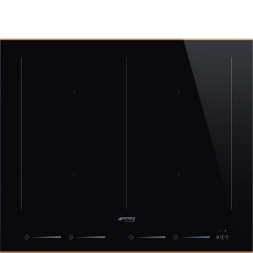 Smeg SIM6644R piano cottura Nero Da incasso 60 cm Piano cottura a induzione 4 Fornello(i)