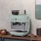 Smeg Macchina da Caffè Espresso Manuale con macinacaffè integrato 50's Style – Verde Pastello LUCIDO – EGF03PGEU 18