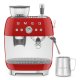 Smeg Macchina da Caffè Espresso Manuale con macinacaffè integrato 50's Style – Rosso LUCIDO – EGF03RDEU 15