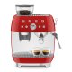 Smeg Macchina da Caffè Espresso Manuale con macinacaffè integrato 50's Style – Rosso LUCIDO – EGF03RDEU 9