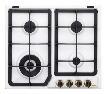De’Longhi BF 46 PRO piano cottura Bianco Da incasso 60 cm Gas 4 Fornello(i)