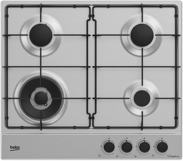 Beko HIAW64224SXE Acciaio inossidabile Da incasso 58 cm Gas 4 Fornello(i)