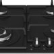 Beko HIYG 64225 SBO piano cottura Nero Da incasso 60 cm Gas 4 Fornello(i) 4