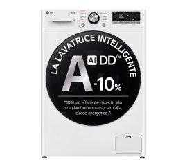 LG F4R7009TSWB Lavatrice 9kg AI DD, Classe A-10%, 1400 giri, TurboWash, Vapore