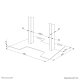 Neomounts AFP-875WH Piastra a pavimento - a fissaggio 9
