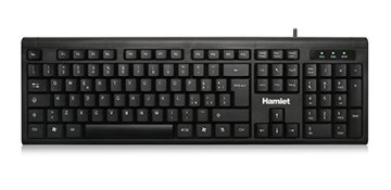 Hamlet KU200 tastiera Ufficio USB QWERTY Italiano Nero