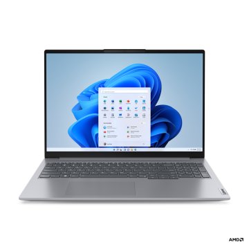 Lenovo ThinkBook 16 AMD Ryzen™ 5 7530U Computer portatile 40,6 cm (16") WUXGA 8 GB DDR4-SDRAM 256 GB SSD Wi-Fi 6 (802.11ax) Windows 11 Pro Grigio