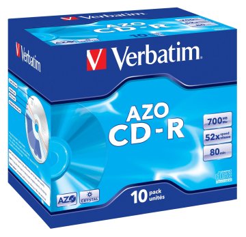 Verbatim CD-R AZO Crystal 700 MB 52x 10 pz