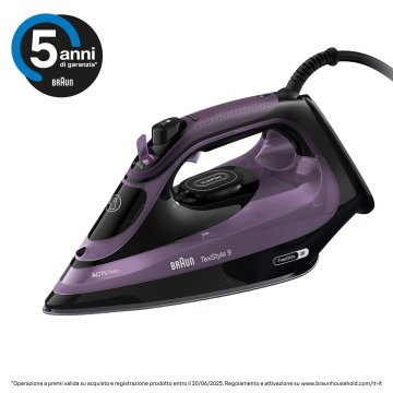 Braun SI 9661 Ferro a vapore 3100 W Viola